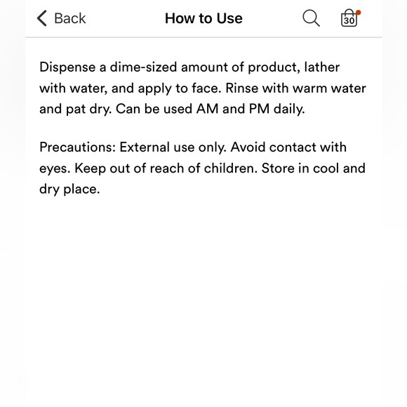 π Travel Size Peach & Lily Power Calm Hydrating Gel Cleanser 1.01 fl oz 30ml π - Picture 10 of 10